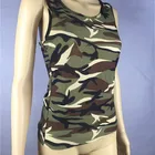 Top Summer Camouflage Sleeveless Racer Back Ladies Top