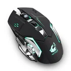 Cool Dpi adjustable 2.4 HZ USB rechargeable gaming mouse wireless, with 7 colors can be changed