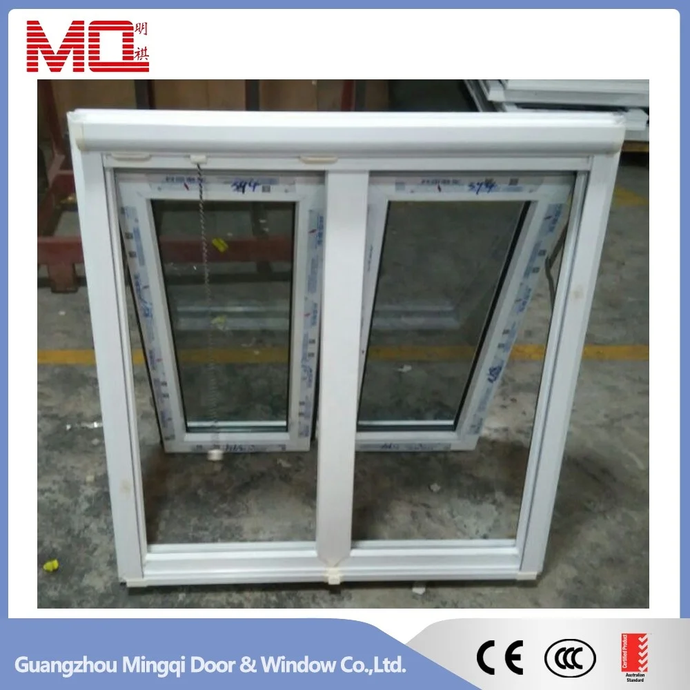top hung casement windows in grey color frame ,pvc awning window