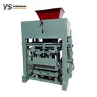 QTJ 4-40a semi automatic construction brick sand hollow block making machine