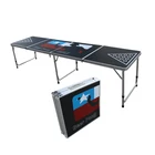 Folded portable aluminium Beer pong table Outdoor play game table