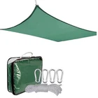 13x13ft Sun Shade Sail Rectangle Permeable Fabric UV Block Perfect for Outdoor Patio Backyard, Customize Available