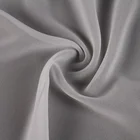 Eco-friendly white 100% polyester chiffon recycle fabric for dress or clothes