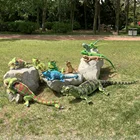Child CE ASTM OEM ODM Custom Made Realistic Lifelike Stuffed Plush Animal Toy Lizard Iguana For Child Gifts 115cm