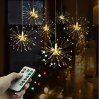 Garland Festival Garland Hanging Copper Fairy String Lights Pendant Christmas Lights Firework Led Light