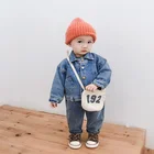 Kids Jean Clothing Boys Denim Jacket Jeans Children Sets Little boys Clothes Spring Autumn Kids Suit for Boys