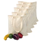 Promotion high quality reusable folding cotton bag canvas tote bag for shopping