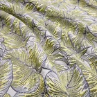 new design SBS94N 3d Flower moss Polyester Jacquard woven Fabric for women dress