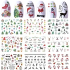 Nail Sticker Popular 3D Christmas Nail Sticker Festival Watermark Nail Art Sticker