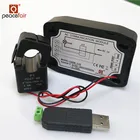 2018 New PZEM-016 100A Amp Volt Watt Power Factor Electric AC Modubus Kwh Meter Single Phase Digital
