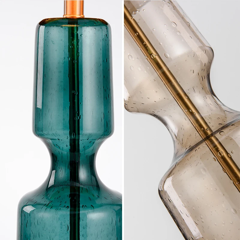 Bubble glass luxury led table lamp Nordic bedside table light