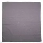 22"*22" 100% Cotton Hair Accessories Plain Gray Color Bandana