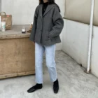 Pretty design royal blue coat pant men suit puff women plaid
