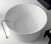 /product-detail/hotel-bathroom-small-round-bathtub-center-drainer-solid-surface-freestanding-used-bathtub-60683172025.html