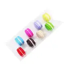 Transparent 8 holes long shape blister packing macarons box plastic