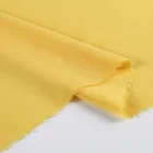 Shaoxing Factory Yellow Color Plain Viscose Fabric Per Meter For Sleepwear