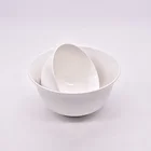 Wholesale White Multi-Size Ceramic Bowl Round Household Ceramic Bowl