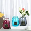 17.5*12.5 Dry flower transparent stained glass creative Vase for sitting room table
