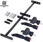 Universal Retractable Golf Cart Seat Belts Bracket Kit Compatible with EZGO Yamaha Club Car