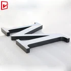 Newest 3d letter shop name board sign luminous led acrylic mini letter logo sign