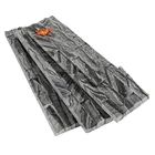 Black Stone Black Culture Stone Panels Outdoor Wall For Exterior Walls