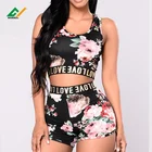 Sublimation Printing Womens Yoga Shorts Girl Seamless Bra Sport Set