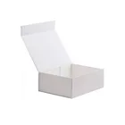 Custom luxury big white magnet gift retail packaging box with magnetic lid