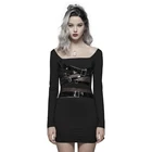 wq-425 PUNK RAVE gothic evening dress women sexy fashion dress