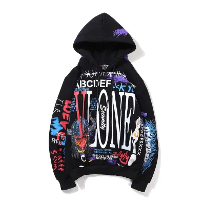 10IHN225 Spring and Autumn New Style Couples Hip Hop Graffiti Casual plus Velvet Hooded Men's Hoodie, Customized color
10IHN225 Spring and Autumn New Style Couples Hip Hop Graffiti Casual plus Velvet Hooded Men's Hoodie, Customized color