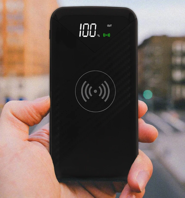 Fast charging wireless power banks 10000mah with logo customized - ANKUX.COM