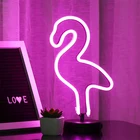 Amazon Top sale Flamingo Battery Powered Led Neon Night Light