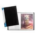 Rigid Plastic A3 Display Book with 20 Pockets for Artwork, Portrait Black A3 Presentation Display Book Portfolio