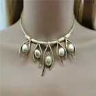 Indian African Gold Plated Cubic Zirconia Necklace Jewelry Sets