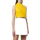 Fashionable women summer sexy cool genuine leather vest