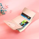 Fashion fresh pu leather love ladies 3 fold-mini cheap purse