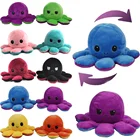 Soft Plush Stuffed Toy Custom Double-Sided Cute Flip Reversible Reversive Octopus Plush Toy