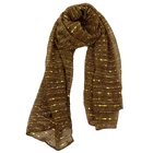 New Arrival Polyester Shimmer Hijab Shawl Scarves Hijab Glitter Muslim Scarf