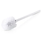 New model modern style pure white painted bathroom set black toilet bowl brush cleaner