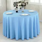 High Quality Pure Color Polyester Banquet Table Rectangular Table Cloth Table Linen