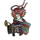 Chinese Style Patches Large Skull Embroidery Iron on Patch
