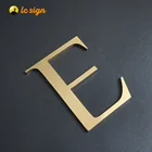 High Quality 3D Metal Brass Door Number Plates And Letters golden number For House