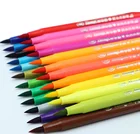 18 Colors Watercolor Brush Marker Pens Water Coloring Brush,Color Nylon Real Felt Tip Brush Pens ,Watercolor Brushes Set