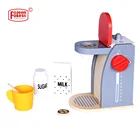 Children Wooden Furniture Coffee Maker Play Set Kid Toys Kitchen Set