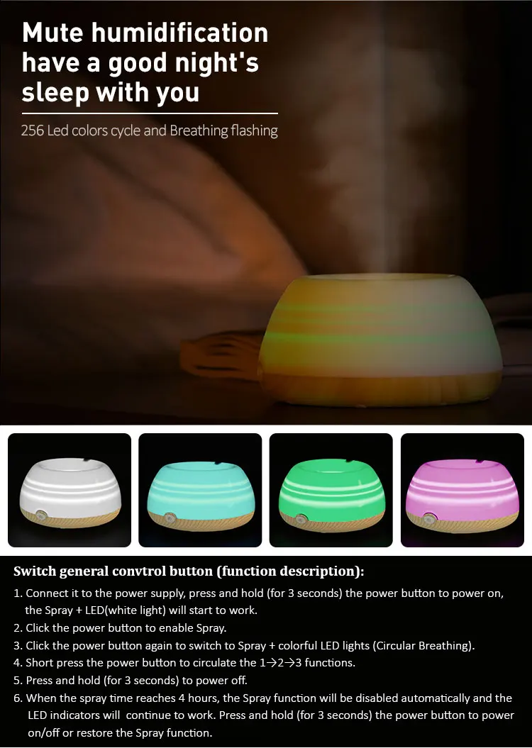 2019 newst travel led electric charged mini usb mist humidifier diffuser for car
