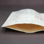 OEW Custom Printing Brown Food Packing Bags Kraft Paper Ziplock Bags