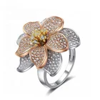 Wholesale 925 Sterling Silver Flower Jewelry New Design Ladies Finger Rings