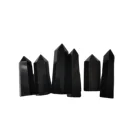 Hot Sale High Quality natural Crystal Quartz Obelisk Black Obsidian Point for Home Decoration