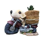 Pot Garden Supplies Flower Pot Resin Flowerpot For Dog Cycling