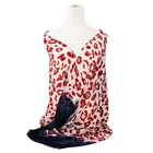 Hight quality Polyester pleated scarf fashion women lurex spring print scarves ladies custom floral shawl muslim hijab
