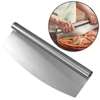 Pizza Tools Cutter Kitchen Baking Tool Shape Blade Sliver 430# Stainless Steel 13 Inch Pizza Cutter Knife